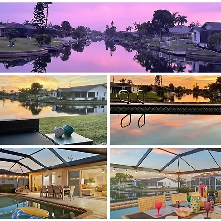 Serenity Waterfront Villa With King Suite, Private Pool, Great Lanai Enclosure And Long Water Views